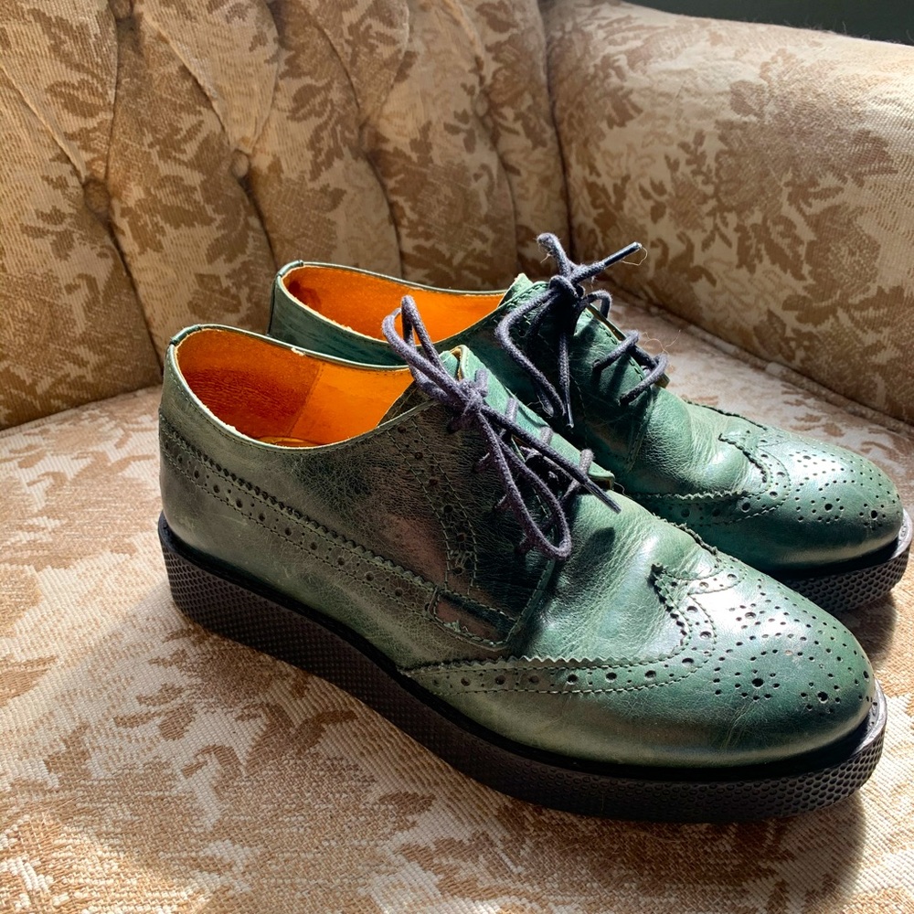 Green Oxfords